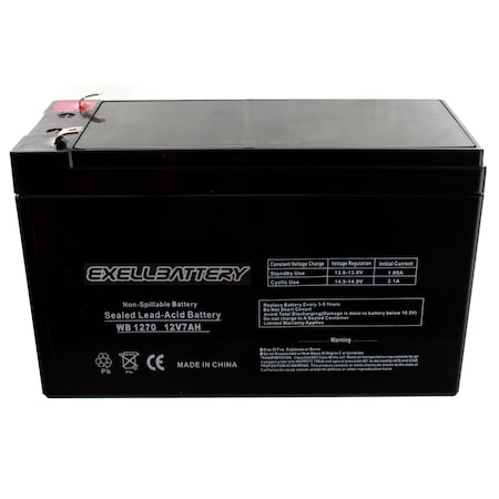 Exell Battery 12, 7, AGM Chemistry EB1270F1
